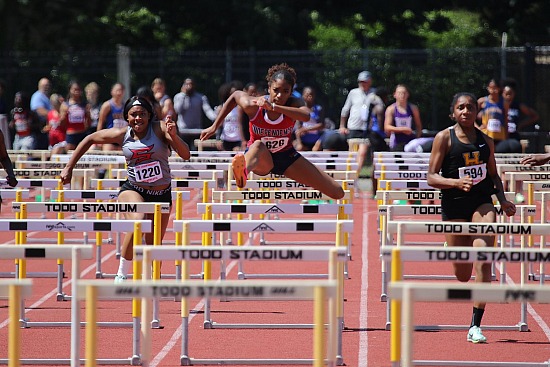 Girl's 100m Hurdles semis